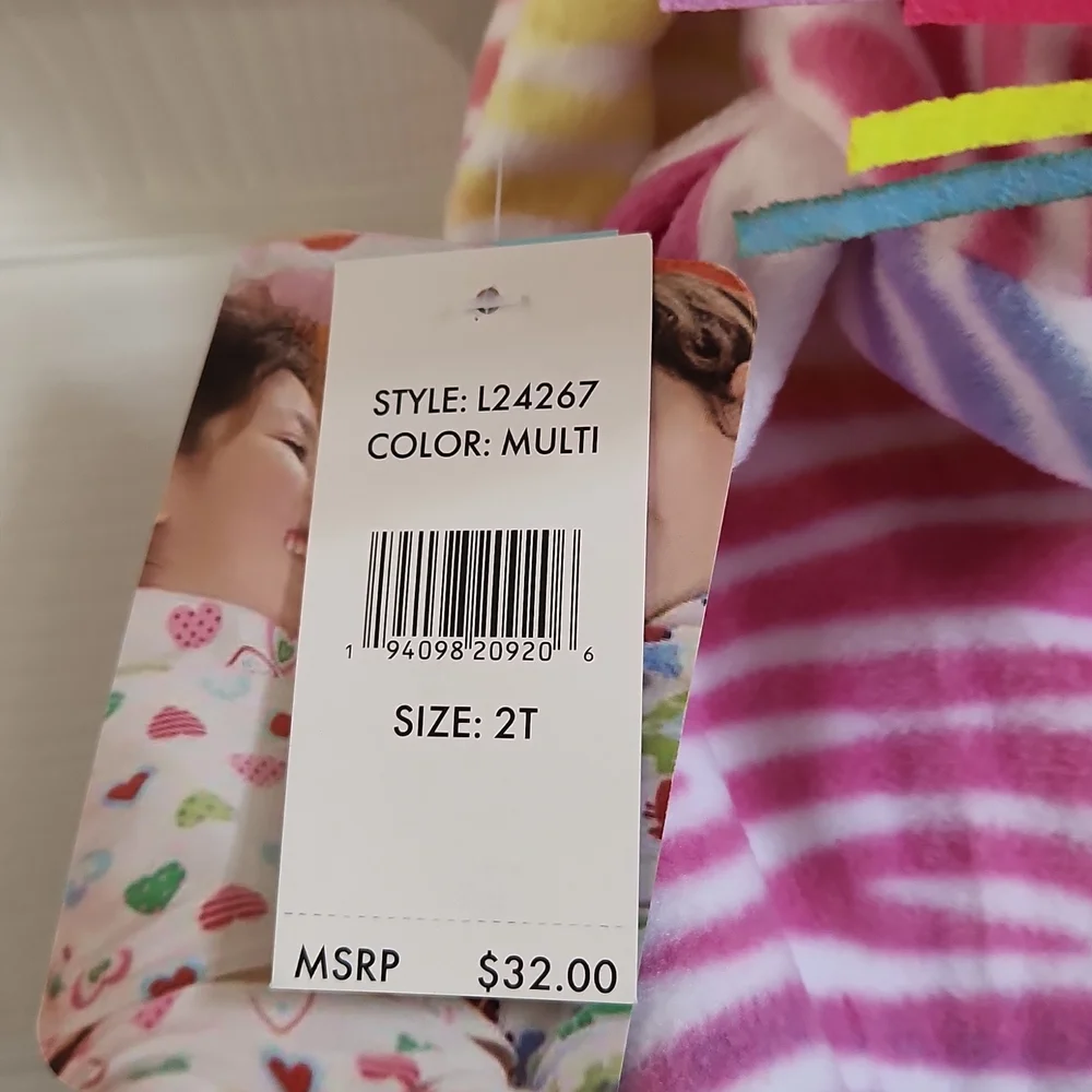 Freestyle Revolution Unicorn One-Piece Pajama Set 2T
